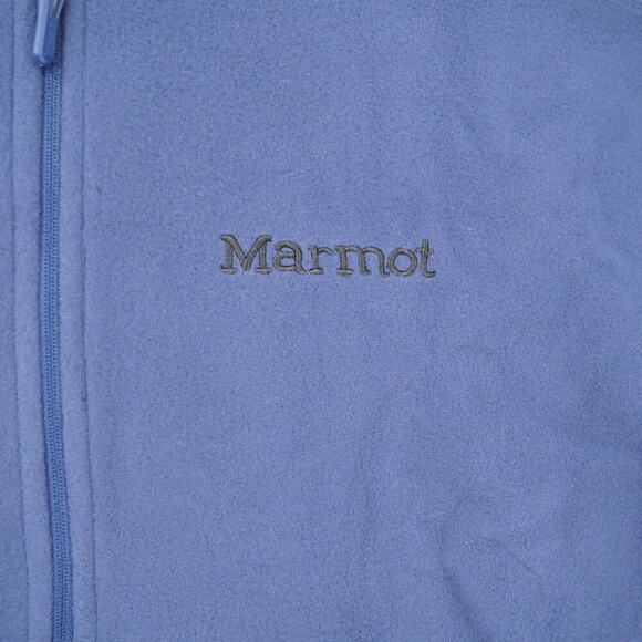 NEW MARMOT Men's XL  Rocklin 1/2 Zip Fleece Pullover Jacket  Navy Blue - Picture 3 of 12